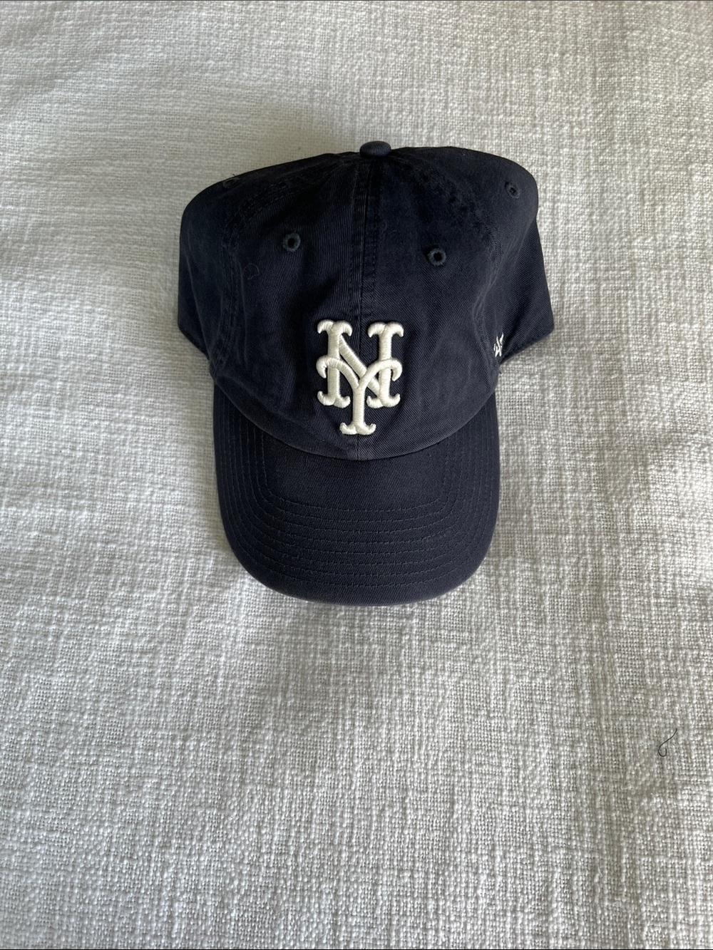 NYC Logo Navy Baseball Cap with White Embroidery
